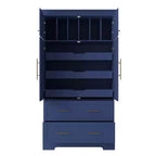 Meuble de rangement pour cuisine de ferme de 72 po, armoire de rangement de salle à manger autoportante avec tiroirs, plateaux coulissants et rangement pour moule à gâteau-Panipeachy