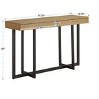 Console Nadian avec finition bois et deux tiroirs - iNSPIRE Q