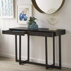 Console Nadian avec finition bois et deux tiroirs - iNSPIRE Q