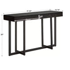 Console Nadian avec finition bois et deux tiroirs - iNSPIRE Q