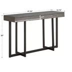 Console Nadian avec finition bois et deux tiroirs - iNSPIRE Q