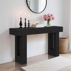 Table d'entrée de style campagnard de 160 cm avec étagères ouvertes. Convient pour les couloirs, les salons, les halls d'entrée ou derrière les canapés.