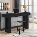 Table d'entrée de style campagnard de 160 cm avec étagères ouvertes. Convient pour les couloirs, les salons, les halls d'entrée ou derrière les canapés.