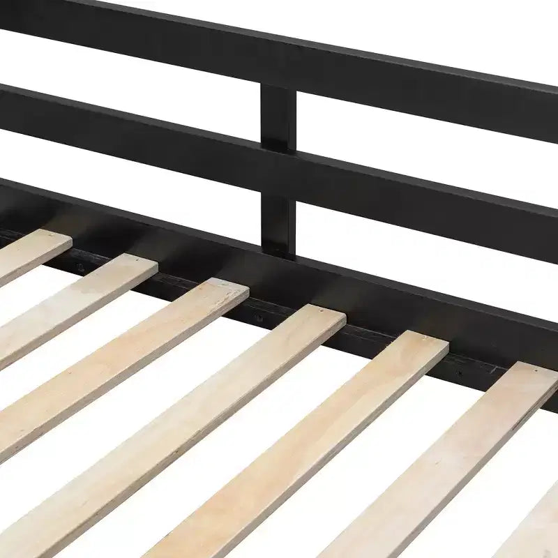 Lit mezzanine complet moderne de jeu Luxystar avec bureau éclairé et tablette coulissante pour clavier, panneau perforé, bibliothèque de rangement