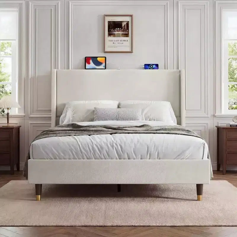 Lit de rangement rembourré Ora Maison Modern