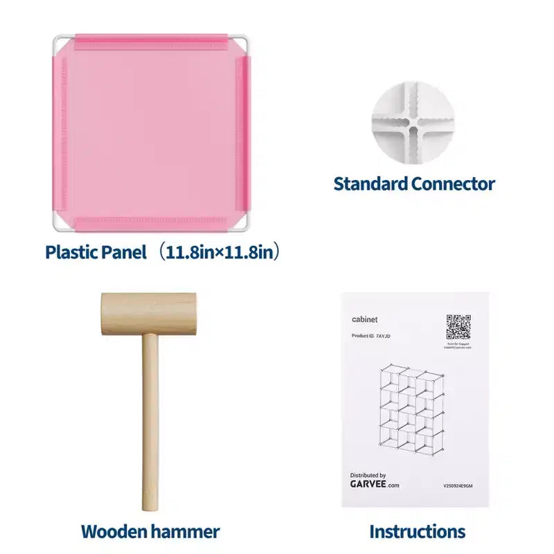 Lot de 12 Organiseurs de Rangement Modulaires, Unité d'Étagères Empilables en Plastique et Acier à 6 Cubes avec Kit de Sécurité Anti-Basculement, pour Placard, Chambre et Bureau Personnalisés