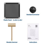 Lot de 12 Organiseurs de Rangement Modulaires, Unité d'Étagères Empilables en Plastique et Acier à 6 Cubes avec Kit de Sécurité Anti-Basculement, pour Placard, Chambre et Bureau Personnalisés