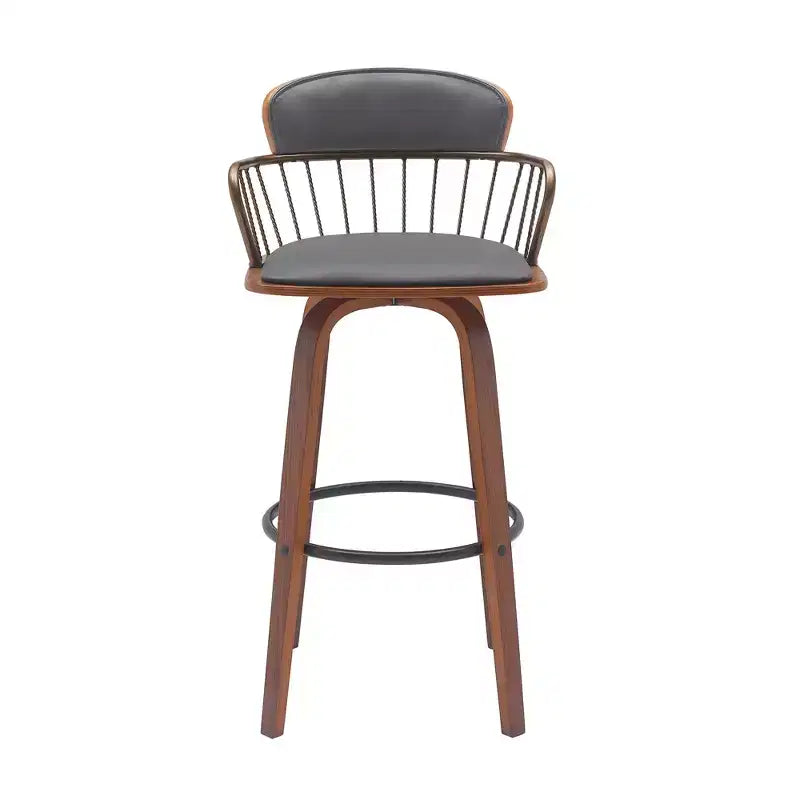 Tabouret pivotant urbain en similicuir GDFStudio