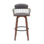 Tabouret pivotant urbain en similicuir GDFStudio