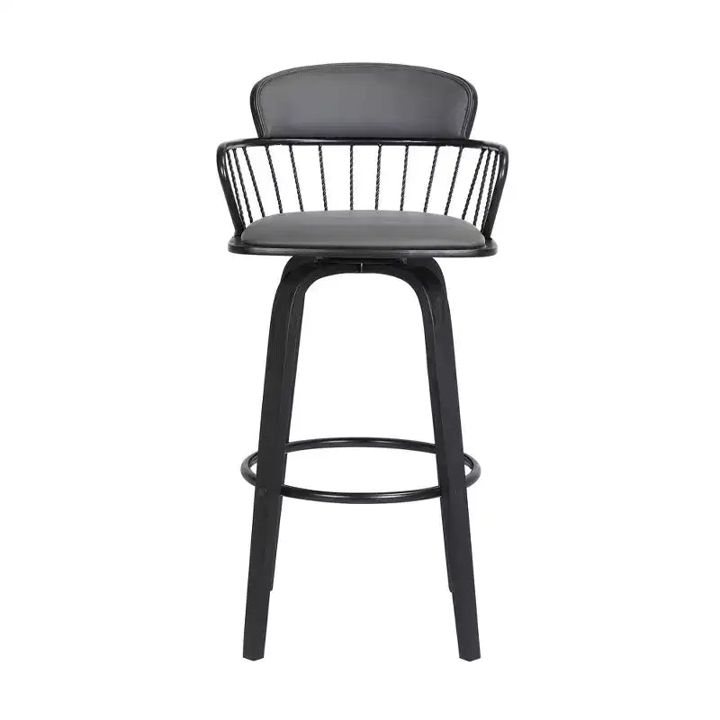 Tabouret pivotant urbain en similicuir GDFStudio