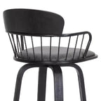 Tabouret pivotant urbain en similicuir GDFStudio