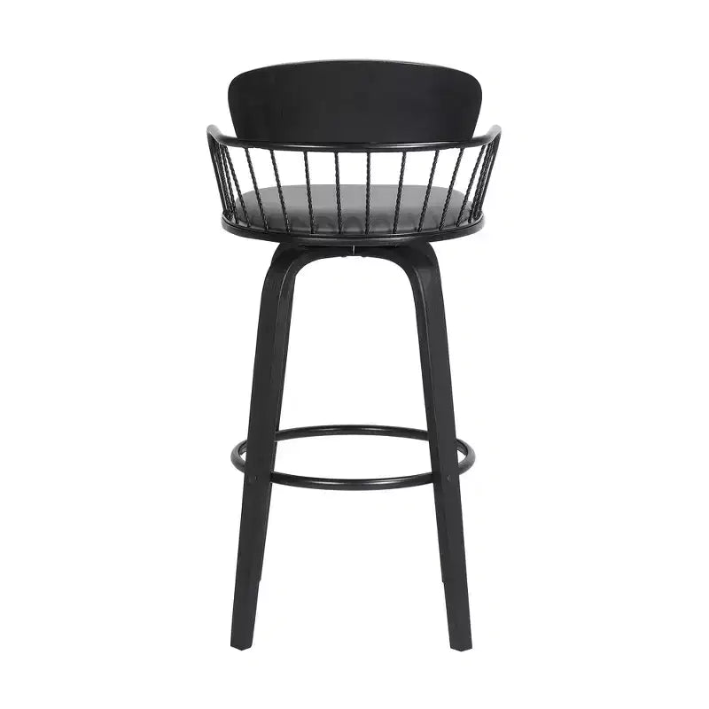 Tabouret pivotant urbain en similicuir GDFStudio