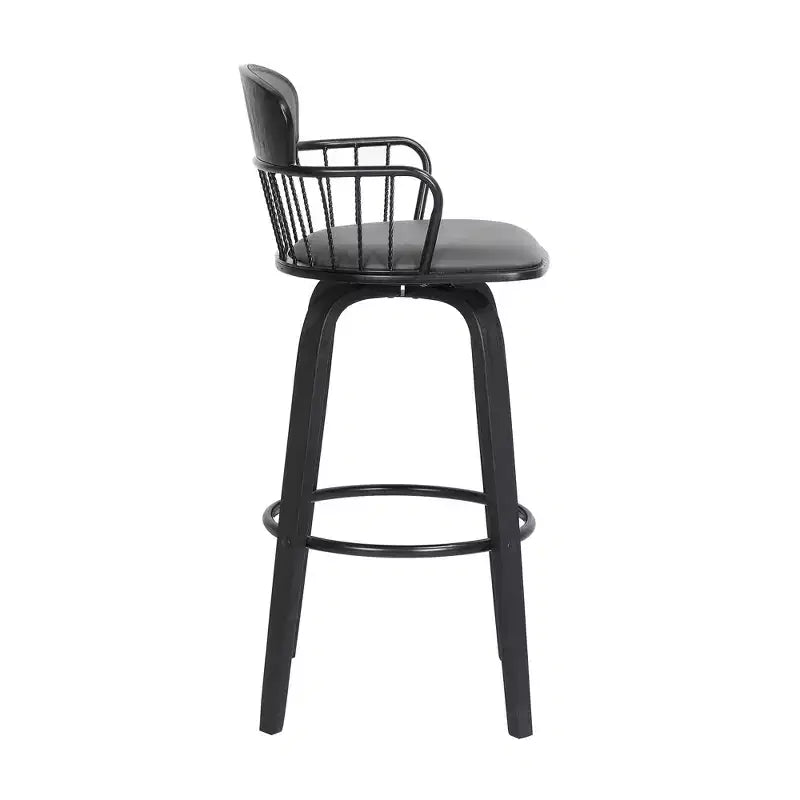 Tabouret pivotant urbain en similicuir GDFStudio