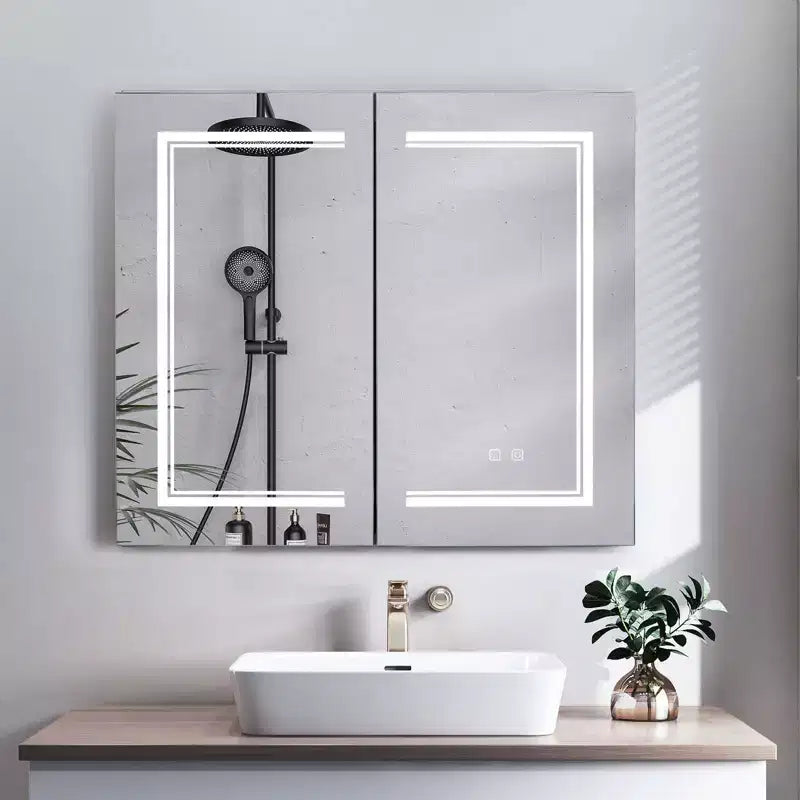Meuble de salle de bain mural Karl avec miroir
