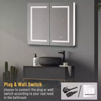Meuble de salle de bain mural Karl avec miroir