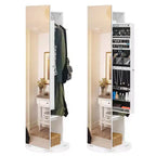 Karl Home 360 Miroir pleine longueur avec armoire à bijoux et porte-manteau