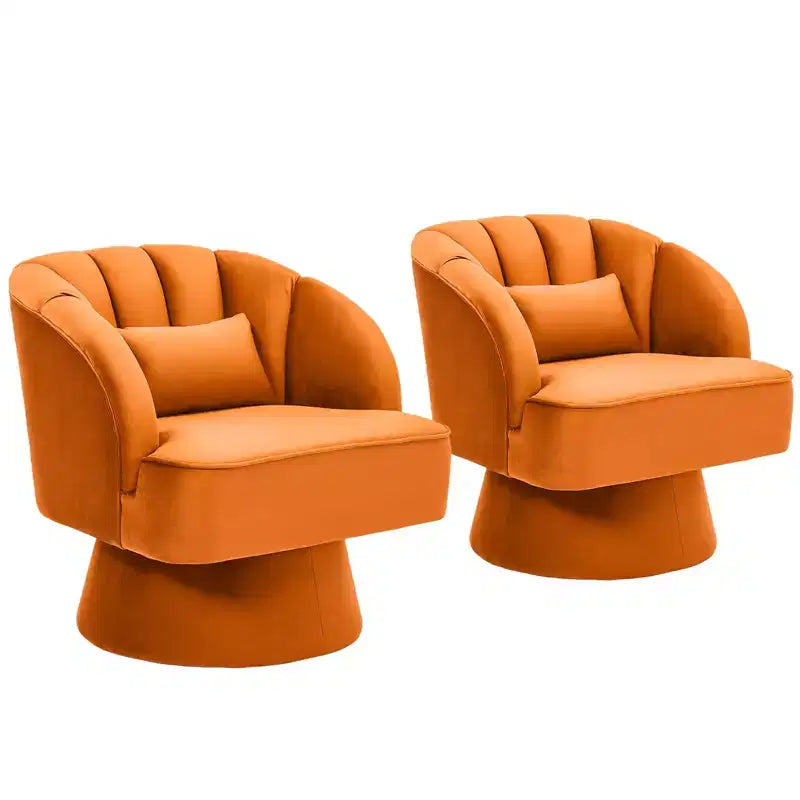 Fauteuil d'appoint moderne pivotant à 360° avec accoudoirs rembourrés, fauteuil club confortable pour salon, chambre, bureau