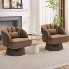 Fauteuil d'appoint moderne pivotant à 360° avec accoudoirs rembourrés, fauteuil club confortable pour salon, chambre, bureau