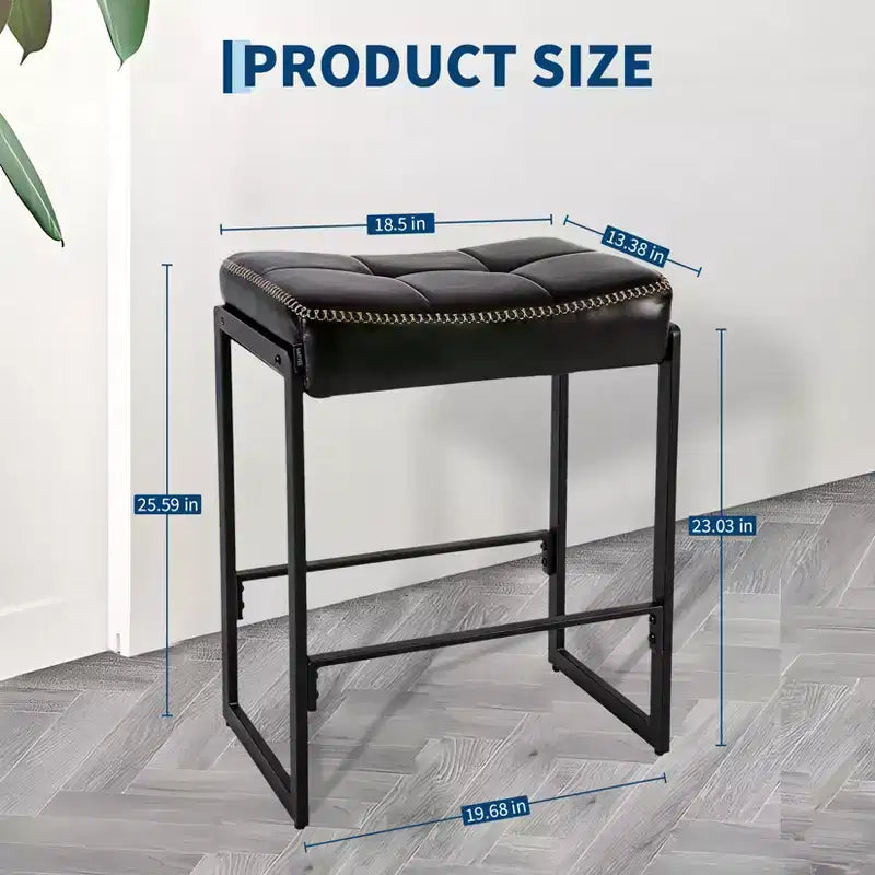Tabouret de bar de cuisine de 26 pouces de hauteur, tabouret moderne réglable, montage facile, pour îlot de cuisine, bar à domicile