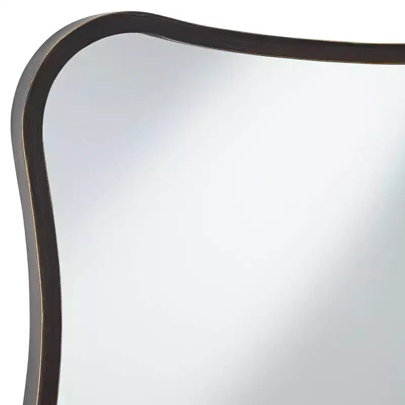 Lot de 2 miroirs muraux incurvés Uttermost Pavia en bronze foncé 24 x 32