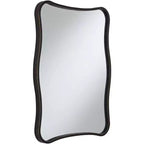 Lot de 2 miroirs muraux incurvés Uttermost Pavia en bronze foncé 24 x 32