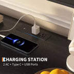 Meuble TV, Meuble de divertissement pour TV de 75 pouces, Console multimédia cannelée avec étagères réglables, Meuble de salon noir