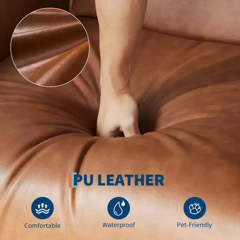 Fauteuil inclinable électrique moderne avec ports USB - Fauteuil à bascule pivotant à 270° en cuir PU pour salon, chambre d'enfant ou chambre à coucher - Marron