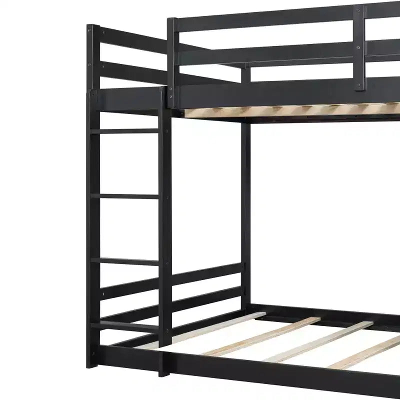 Lit superposé complet Luxystar avec étagères de rangement, 2 tiroirs et lumières