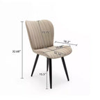 Chaises de salle à manger GDFStudio Atherton rembourrées en similicuir (lot de 4)