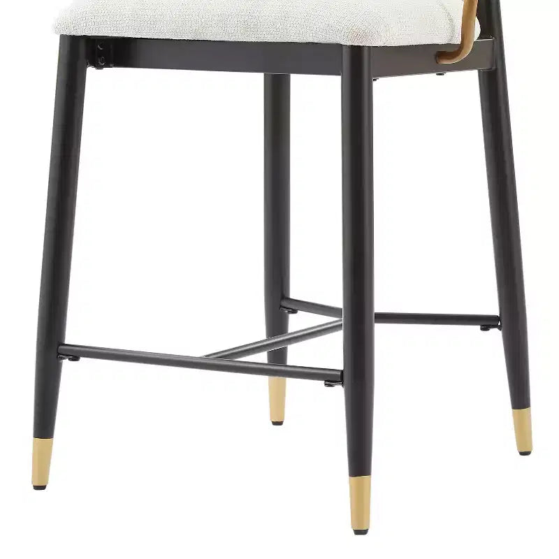 Christopher Knight Home Anan Tabourets de comptoir rembourrés en métal moderne (lot de 2)