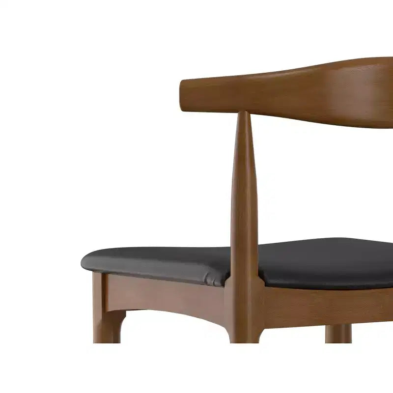 Tabouret de bar Angela Mid Century Modern en similicuir, entièrement assemblé