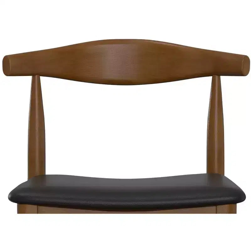 Tabouret de bar Angela Mid Century Modern en similicuir, entièrement assemblé