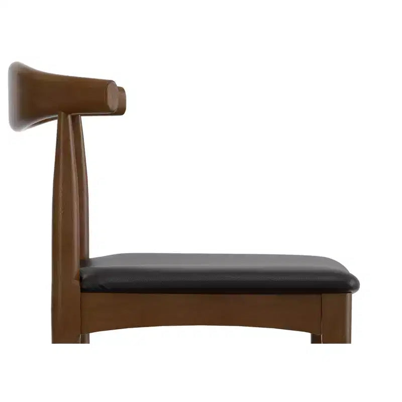 Tabouret de bar Angela Mid Century Modern en similicuir, entièrement assemblé