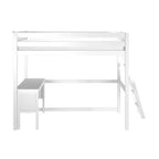 Lit superposé classique double (échelle au bout) + bureau