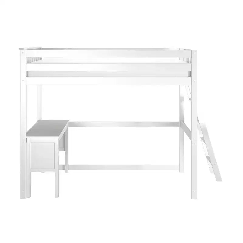 Lit superposé classique double (échelle au bout) + bureau