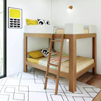 Mid-Century Modern Full Over Full Bunk Bed