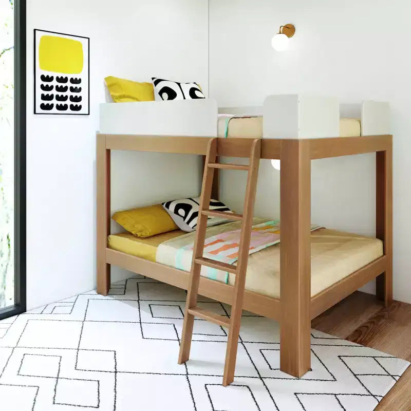 Mid-Century Modern Full Over Full Bunk Bed