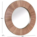 Miroir Rond en Bois Netta - CMI4002 - Safavieh Couture