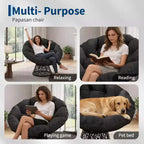 Fauteuil à bascule de patio surdimensionné, rotin tressé à la main, fauteuil en osier ergonomique, cadre en acier robuste, base pivotante à 360°