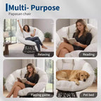 Fauteuil à bascule de patio surdimensionné, rotin tressé à la main, fauteuil en osier ergonomique, cadre en acier robuste, base pivotante à 360°