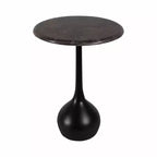 Table d'appoint en marbre pour la décoration intérieure - Petite table décorative pour table de chevet de chambre à coucher et décoration de salon