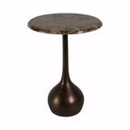Table d'appoint en marbre pour la décoration intérieure - Petite table décorative pour table de chevet de chambre à coucher et décoration de salon