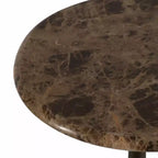 Table d'appoint en marbre pour la décoration intérieure - Petite table décorative pour table de chevet de chambre à coucher et décoration de salon