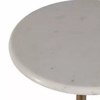 Table d'appoint en marbre pour la décoration intérieure - Petite table décorative pour table de chevet de chambre à coucher et décoration de salon