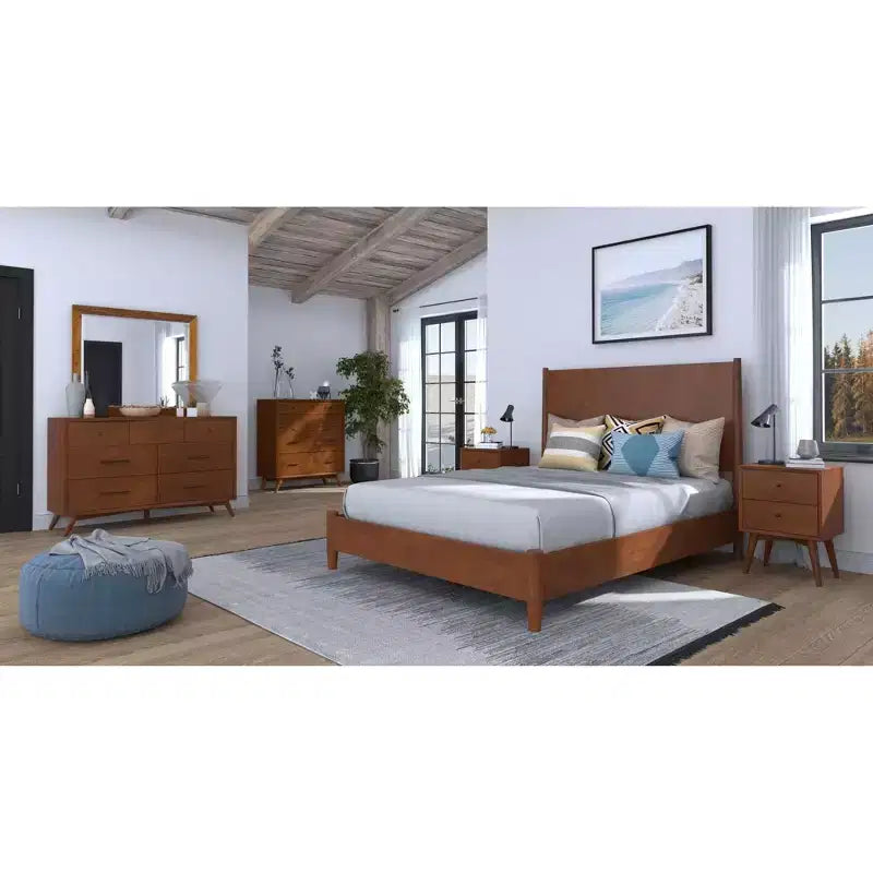 Table de chevet Flynn, Châtaigne