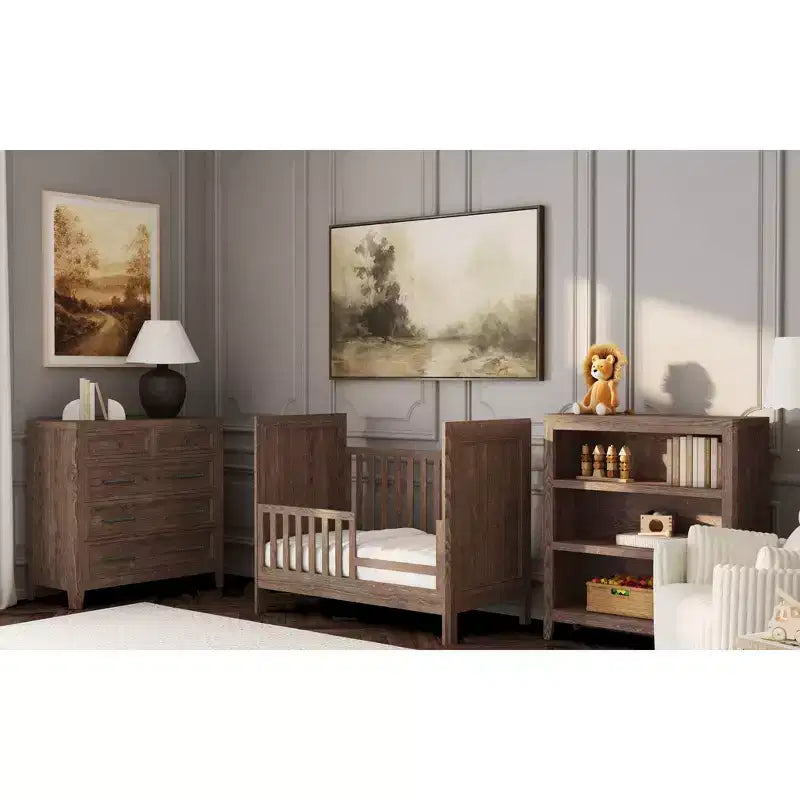 Lit de bébé Westwood Baby | Barrière de lit enfant Carlson Classic - Harvest Brown