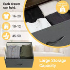 Commode étroite à 3 tiroirs – Meuble de rangement moderne et compact avec bacs en tissu amovibles – Organisateur peu encombrant pour chambre, placard, appartement