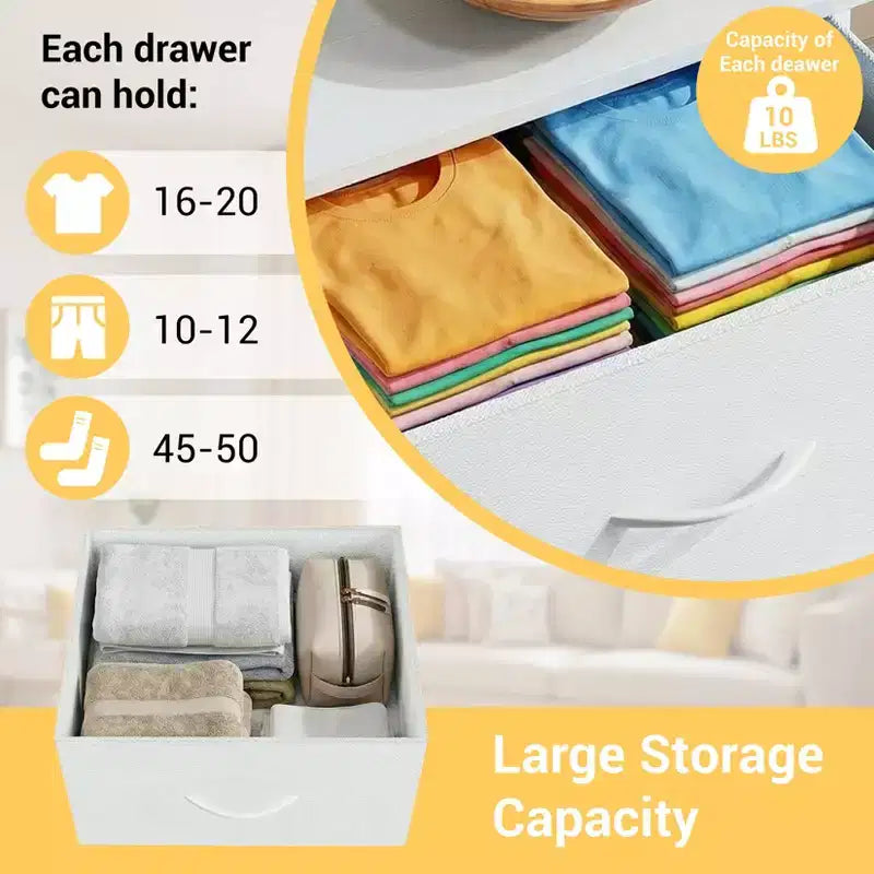Commode étroite à 3 tiroirs – Meuble de rangement moderne et compact avec bacs en tissu amovibles – Organisateur peu encombrant pour chambre, placard, appartement