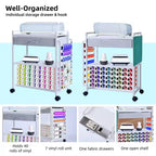 Organisateurs et chariot de rangement pour loisirs créatifs, rangement et organiseur de rouleaux de vinyle, design spacieux, pour salle de loisirs créatifs