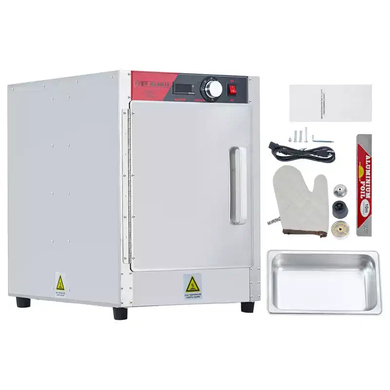 Chauffe-aliments chauffant 4 niveaux, armoire chauffante en acier inoxydable 850W avec bac à eau, compatible avec les bacs 1/1, armoire de fermentation commerciale pour pizza, poulet, pâtisserie